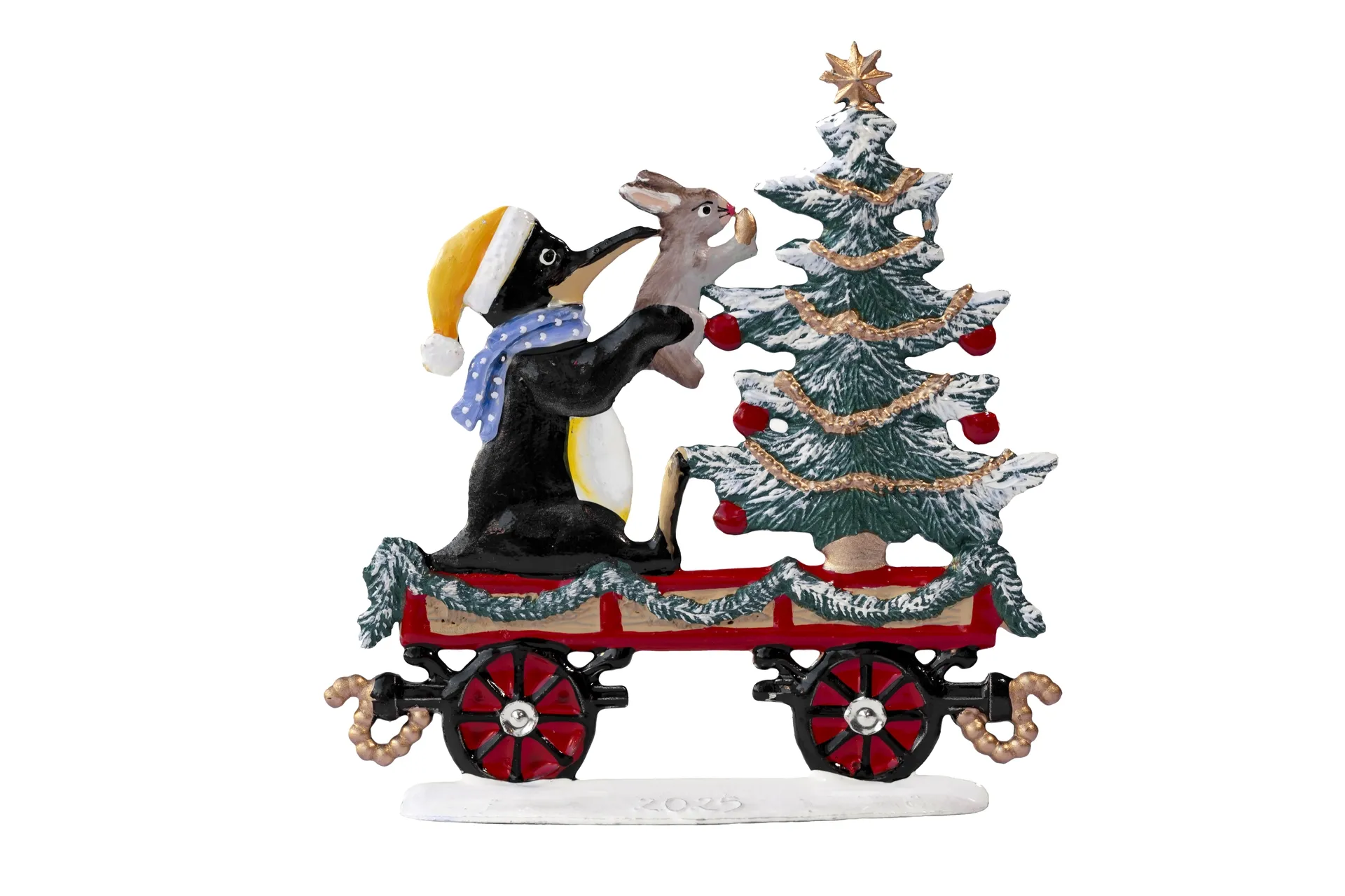 Pinguin in Weihnachtsstimmung