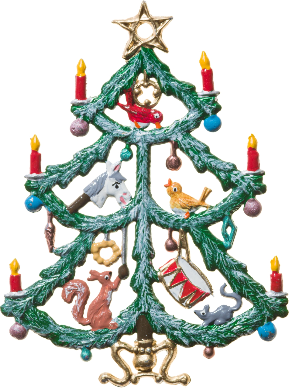 Weihnachtsbaum mit Spielzeug Bemalt 11575BE